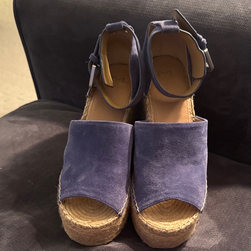 Marc Fisher Bluish/purple Espadrille Wedges